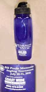 Bill Poole Memorial Angling Tournament water bottle